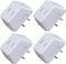 VEY14 Mini Travel Outlet Adapter Power Converter, 3-in-1 Portable 2-Prong Plug Wall Outlet