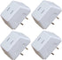 VEY14 Mini Travel Outlet Adapter Power Converter, 3-in-1 Portable 2-Prong Plug Wall Outlet