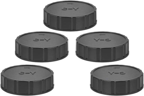 Lens 5pcs Plastic Back Cover, Rear Protective Cover for Contax Yasica C Y Mount SLR Camera Lens