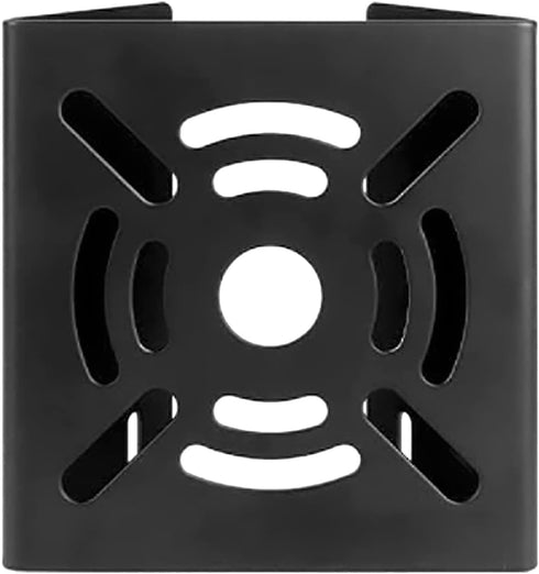 Vertical Pole Mount Adapter Bracket for CCTV Security Camera, Universal Black with 2 Loops