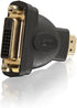 C2G 40745 Velocity DVI-D Female to HDMI Male Adapter, Black Inline