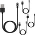 4 Pcs Black Chargers for Da Fit Smart Watch, Replacement USB Charger Cable 3.3 Ft for Smartwatch with Da Fit App