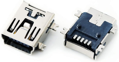 10 Pcs Mini USB Type B Female Port 5-Pin 180 Degree SMD SMT PCB Jack Socket
