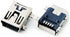 Mini USB Type B Female Port, 5-Pin 180 Degree SMD SMT PCB Jack Socket, 25 Pcs