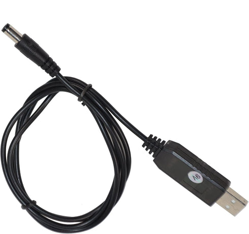 HQRP 5V USB to DC 9V Step-Up Module Converter Cable for Portable DVD Player, Bluetooth Speaker, Household Electronics