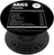 Astrology Lover Gift Aries Zodiac Sign PopSockets Standard PopGrip