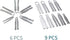 6Pcs Professional Camera Spanner Wrench Open Lens Repair Tool Kit for Leica M and SM