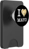 Playful Mayonnaise Designs for Mayo Enthusiasts For the unique mayonnaise lovers: 'I Love MAYO_white text PopSockets PopWallet for