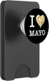 Playful Mayonnaise Designs for Mayo Enthusiasts For the unique mayonnaise lovers: 'I Love MAYO_white text PopSockets PopWallet for