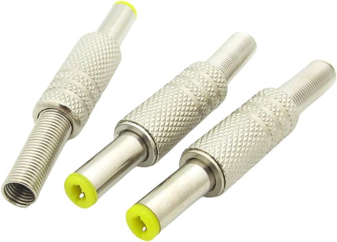 10Pcs 5.5 * 2.1/2.5mm DC Power Jack Plug Adapter Connector for DIY DC Supply Ends