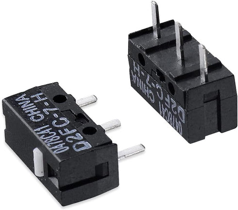 Pack of 4 Micro Switches Compatible with Razer Logitech Apple SteelSeries MS Mouse (4PCS D2FC-7-H)