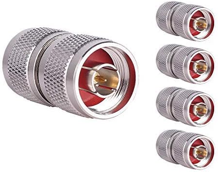 XRDS -RF 5 PCS N Type Connectors, N-Male to N-Male Adapter LOW LOSS N Connector