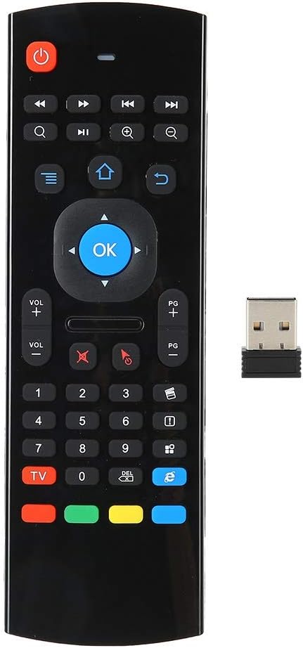 Double Sides Motion Sensing Remote Control, 2.4G Keyboard Mouse for Computer, 360° Grip