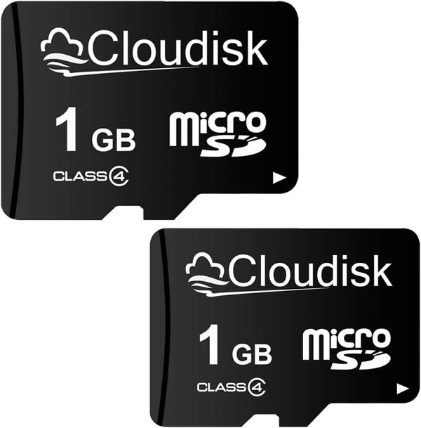 Flash Memory Card Pack of 2 Micro SD Card 1GB C4 with SD Adapter (1 GB)