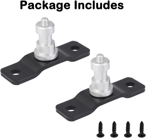 2-Pack 5/8" 1/4" T-Type Wall Ceiling Mount Light Stand Stud with Thread Anchor for Studio Lighting