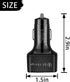 Car Charger Adapter, 6 Ports USB QC3.0 Fast Phone Charger, Car Interior Accessories Fit for All Vehicles, Multi-Port Car Phone Charger with LED Light Display for Smart Phone and More (Black) by Ankuee