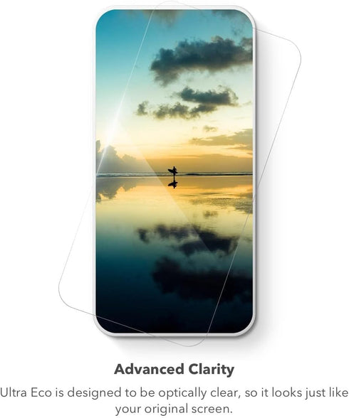 ZAGG Ultra Eco Screen Protector for Fitbit Ace LTE - Glass-like Clarity, Impact & Scratch Protection, Plant-Based