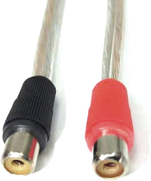 GaoZo RCA Plug to Female Adapter, RCA Plug Cable, RCA Plug Adapter in Black/Red