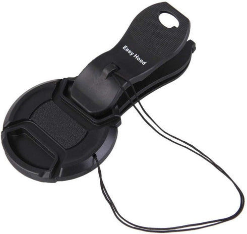 Clip-On Lens Cap Keeper, Anti Lost Camera Lens Cap Holder Strap Keeper Buckle Clip for 40.5-77mm Canon Nikon Sony Pentax Olympus Fujifilm DSLR