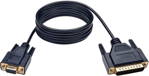 Tripp Lite Null Modem Serial RS232 Cable, 6-ft. (DB9 to DB25 F/M) (P456-006)