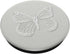 White Butterfly PopSockets Standard PopGrip on Light Silver Phone Grip