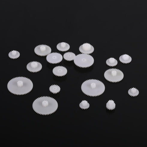 19pcs Set Pilipane Plastic Gears Kits Motor Gear Assembly for Robot Toy Automobile Cars DIY