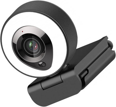 DOITOOL 4k Auto-Focusing USB Webcam with Fill Light and Mic, High Definition Computer