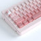 Tsungup PBT Keycaps Cherry Blossom Keycap Set, Custom Side Printed Pink Keycaps, 135 Keys Gradient DoubleShot Sakura