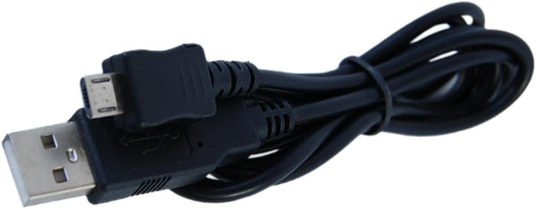 HQRP USB Charging Cable, compatible with Jackery Mini Air Bar, Poweradd Ultra Slim, USB to micro USB