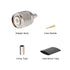 TNC Male Connector 10PCS, TNC Male Plug Crimp Connector for RG58/RG142/RG400/LMR195/KSR195/3D-FB Cable