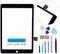 Black Touch Screen Digitizer Repair Kit for iPad 10.2" 2019 (Without Home Button, Tools Included)
