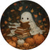 PopSockets Standard PopGrip Vintage Ghost Reading Books Fall Leaves Theme