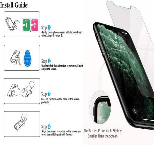 Phone Case for BLU View 4 (6.1") with 1X Tempered Glass Screen Protector, Ultra Thin Shockproof Black Soft Silicone