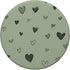 Sage Green Minimalist Heart Pattern for Girls PopSockets Standard PopGrip