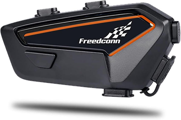 FreedConn Motorcycle Bluetooth Headset F1, Helmet Intercom with CVC Noise Cancellation, Universal Pairing, IP67