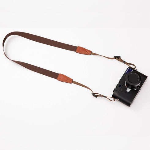 Camera Neck Strap for Women Men, Soft and Flexible Nylon Camera Belt, Comfortable Camera Shoulder Strap compatible with Canon, Nikon, Sony, Fujifilm, Olympus, Leica Mirrorless Cameras - Brown