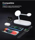 5 in 1 Magnetic Wireless Charging Stand, 15W Fast Mag-Safe Charging Station ,with Neutral Light Design for iPhone 15/14/13/12 Series, iWatch 7/SE/6/5/4/3/2, Airpods 3/2/Pro (White)