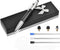 Glovion Multicolor Ballpoint Pen with Stylus Tip, 2 in 1 Carbon Fiber Ink Writing Pens with 3 Replacement Tips