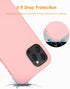 DTTO Shockproof Case Compatible with iPhone 12/12 Pro, Romance Series, Crystal Pink with Camera Protection