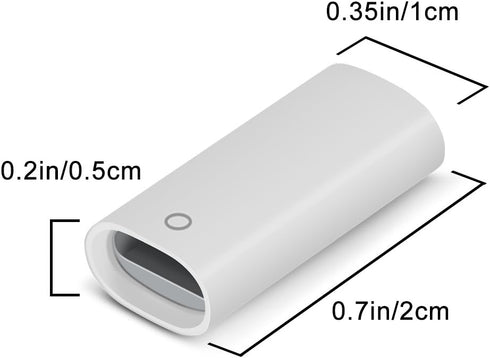 Jiunai 2 Pack Female to Female Adapter for Apple Pencil & iPad Pro - Lightning Charging Cable Adapters