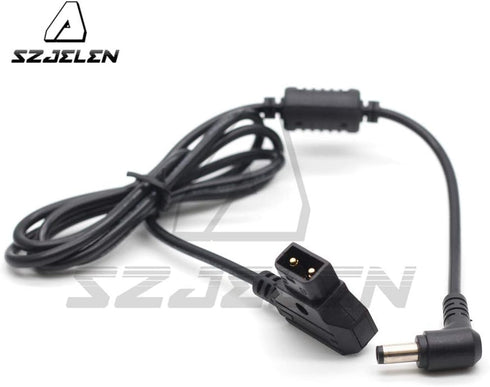 Right Angle DC Power Cable, D-Tap to 12V DC5.5X2.5mm for KiPRO LCD Monitor, DSLR Rig Power