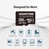 Gigastone 200GB A1 V30 4K 100MB/s Micro SD Card, Video Recording, Compatible with Security Camera, Dash Cam, Drone