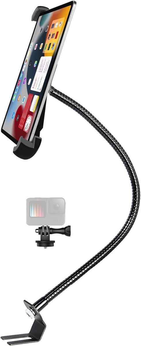 woleyi Car Seat Rail Tablet Mount for Truck, Aluminum Gooseneck Car Floor Bolt