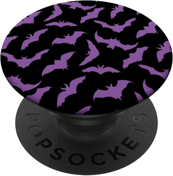 PopSockets Standard PopGrip Retro Spooky Creepy Witch Bats Goth Black Purple