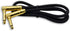 1/4" TS to 1/4" TS Right Angle Gold Speaker Cable, 3 Feet, Black, Pack of 2