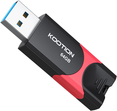 KOOTION Flash Drive 64 GB USB 3.0 Flash Drive Thumb Drive Retractable 64G