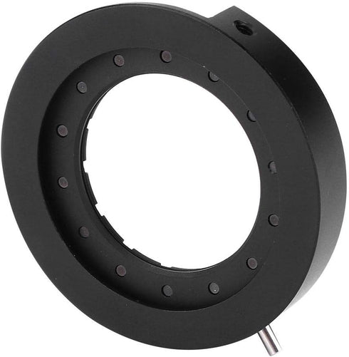 Iris Diaphragm, Microscope Iris Adapter Aperture Adjustable Lens Optical Diaphragm for Microscope (SK25 with Base)