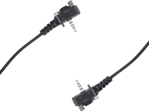 Caroo VX-261 Earpiece Headset with PTT Mic for Motorola Yaesu Vertex Standard Radio Walkie Talkie
