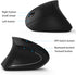 Lekvey 2.4 Left Handed Mouse, Wireless GHz USB Lefty Left Hand Ergonomic Vertical Mouse, Less Noise - Black