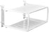 Tookie 2 Layers Projector Shelf, Wall Mount Double Floating Shelf Under TV Entertainment